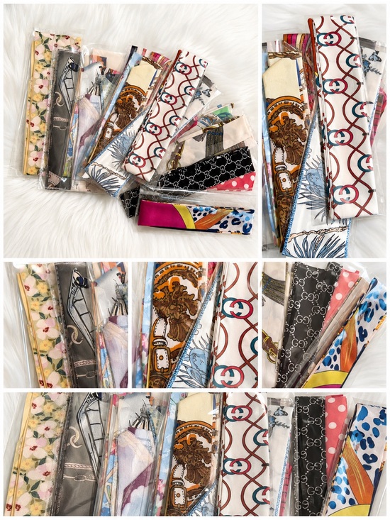 Fashion Scarfs Accessories - 2 Random Purse Scarfs